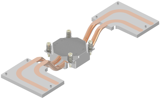 Bộ điều khiển công nghiệp loại cánh ống dẫn nhiệt rRdiator